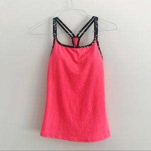 Fabletics Hot Pink Tank Top w/ Built in Bra-Medium